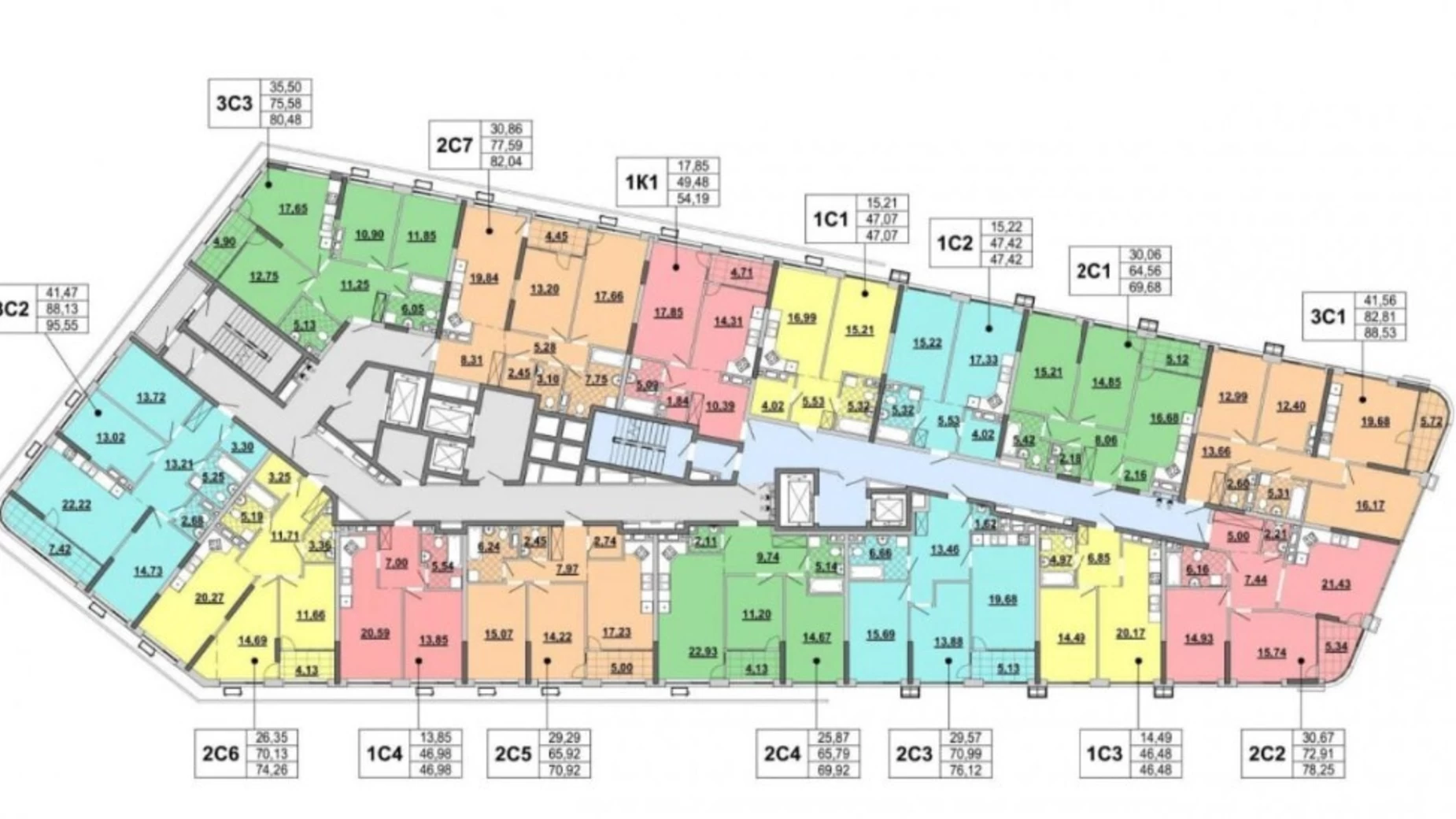 Продается 3-комнатная квартира 70.41 кв. м в Киеве, наб. Днепровская, 15Д