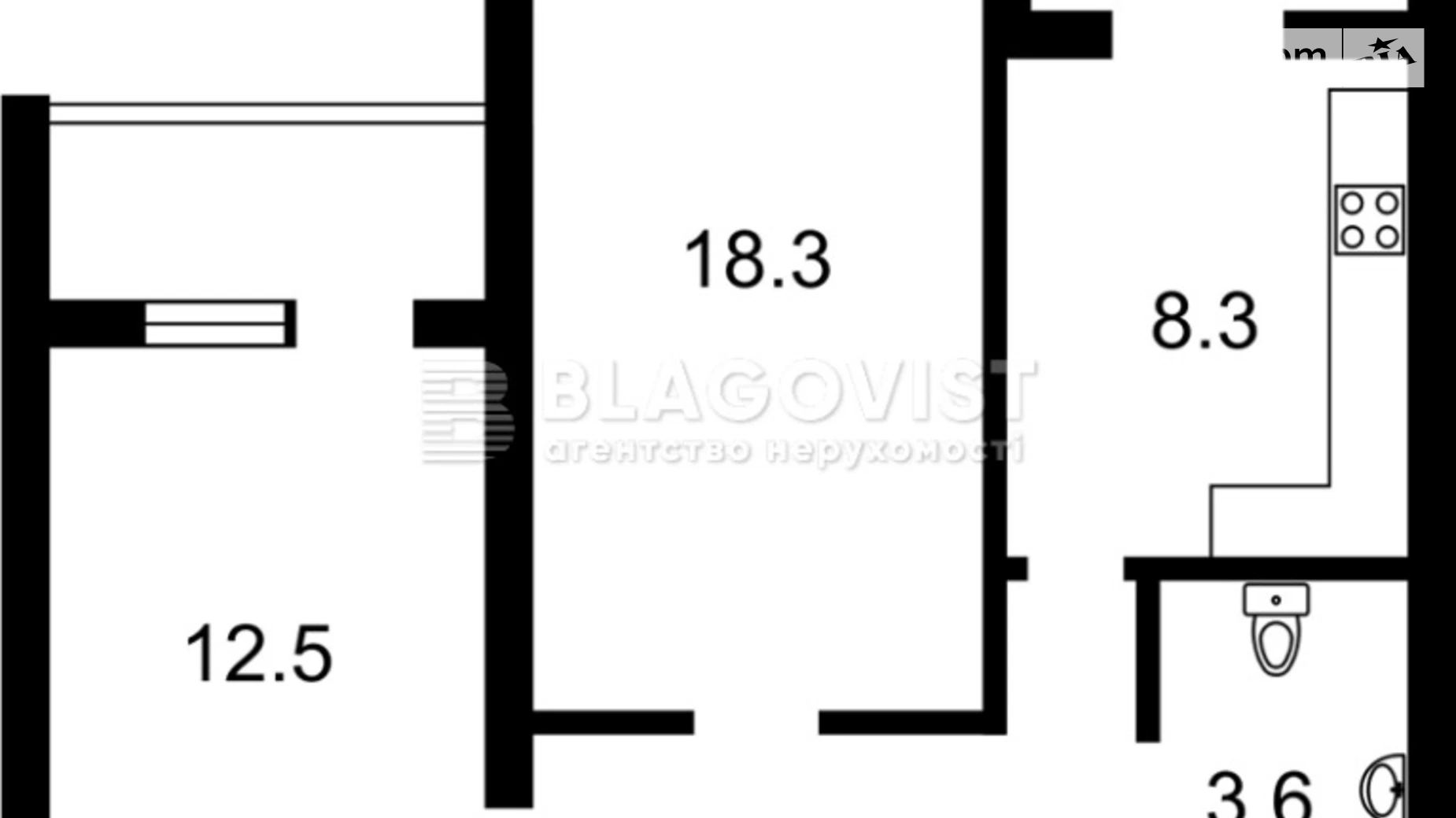 Продается 2-комнатная квартира 56 кв. м в Киеве, просп. Владимира Ивасюка, 20