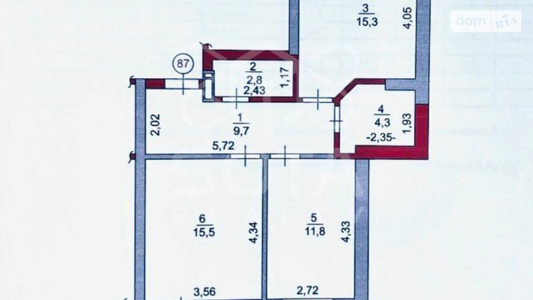 Продается 2-комнатная квартира 61 кв. м в Киеве, ул. Академика Заболотного, 148В - фото 2