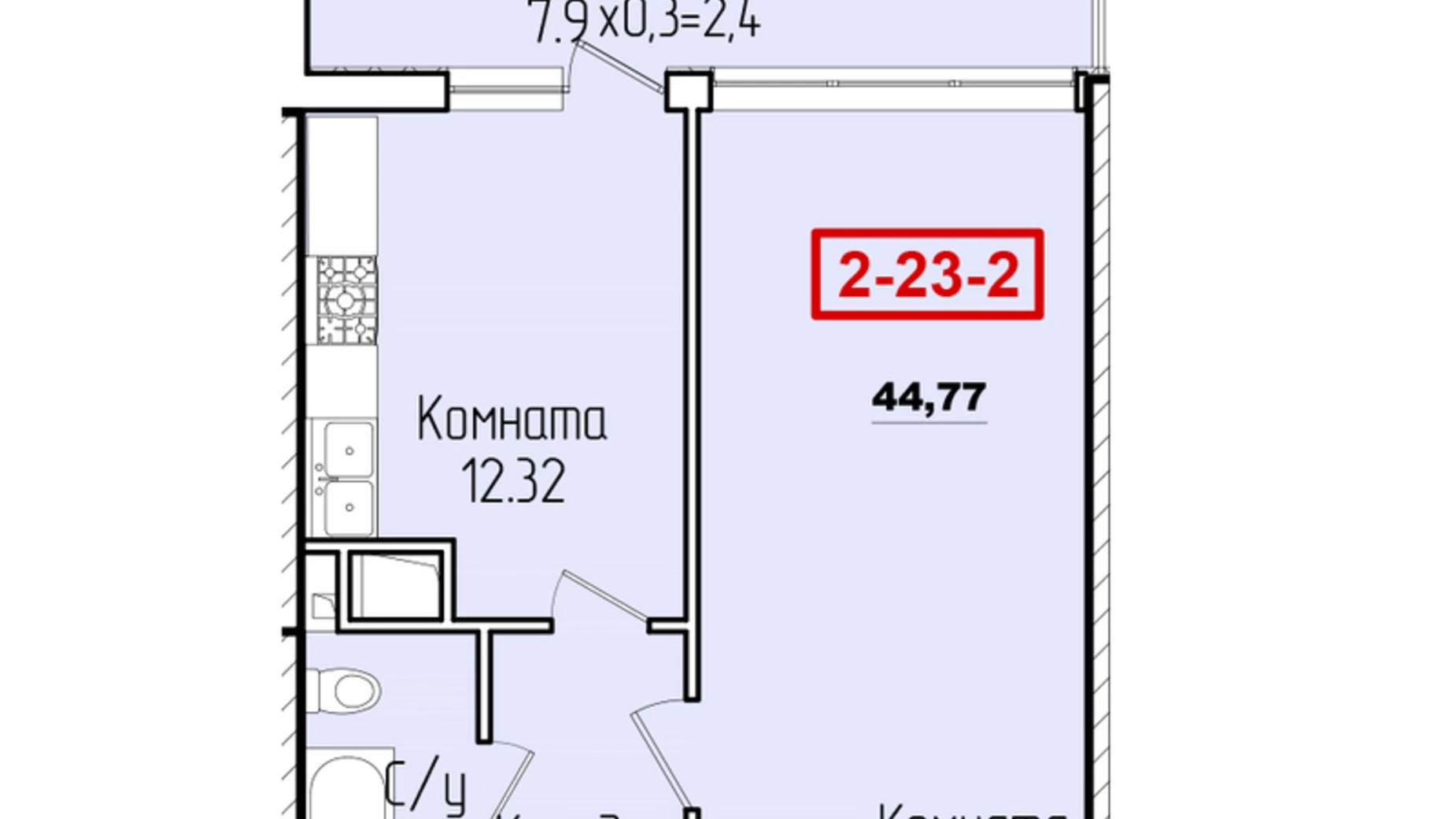 Продается 1-комнатная квартира 44 кв. м в Одессе, ул. Генуэзская, 1 корпус 3 - фото 5