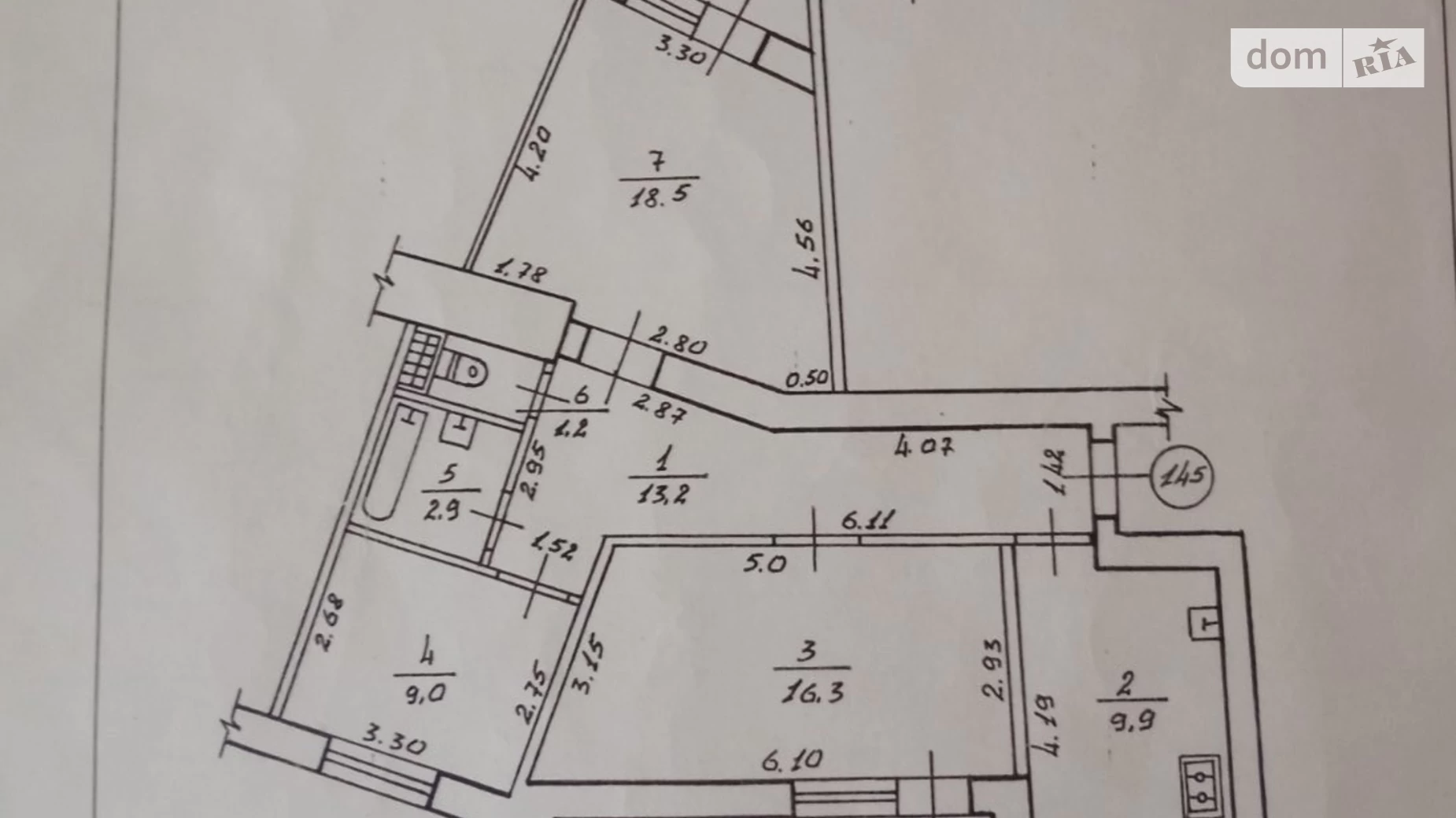 Продается 3-комнатная квартира 73.6 кв. м в Ровно, ул. Савура Клима, 14 - фото 3