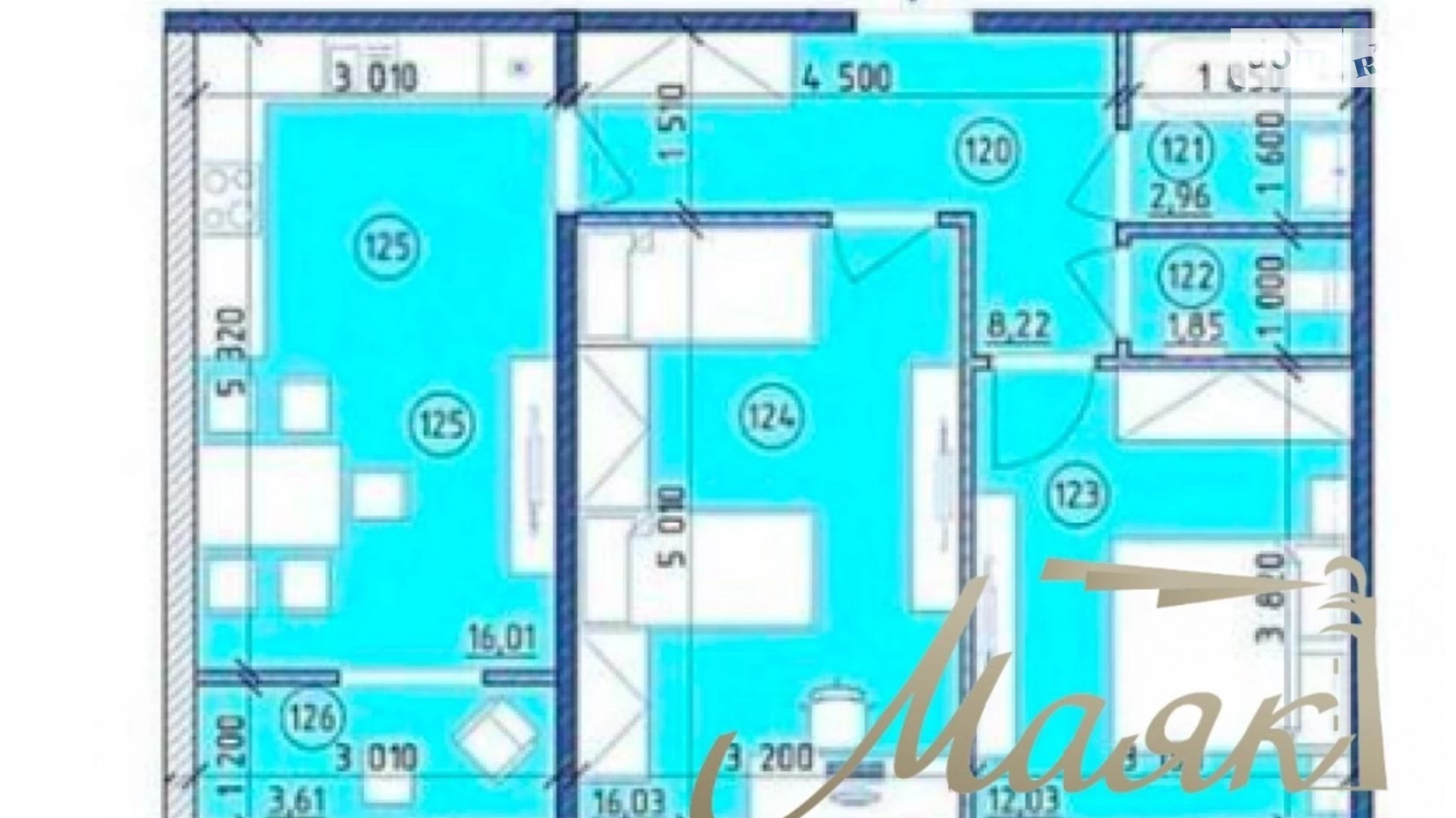 Продается 2-комнатная квартира 60 кв. м в Киеве, ул. Михаила Максимовича, 24