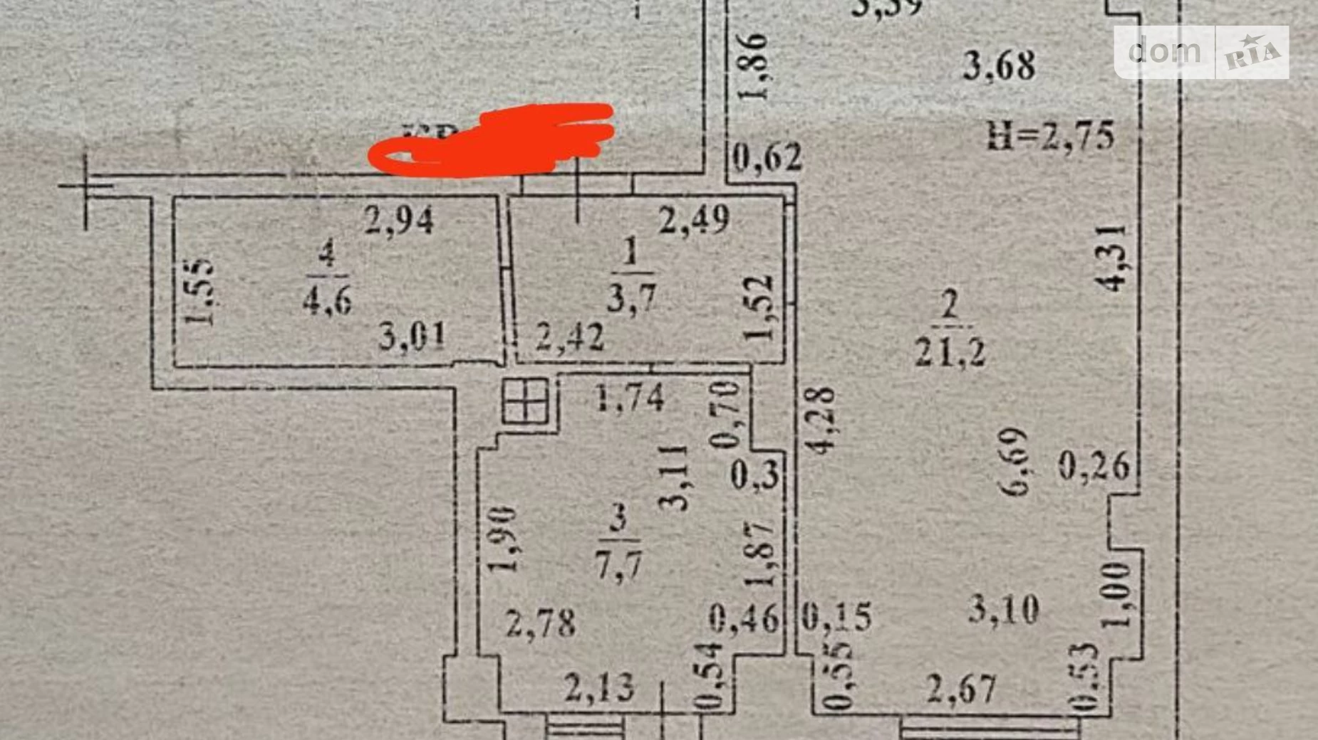 Продается 1-комнатная квартира 41 кв. м в Лиманке, ул. Гранитная