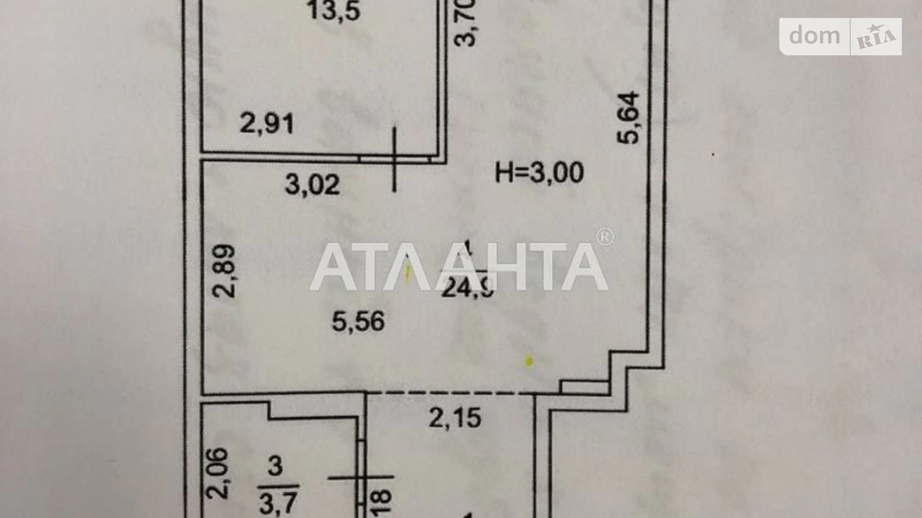 Продается 2-комнатная квартира 57.3 кв. м в Одессе, пер. Успенский, 11