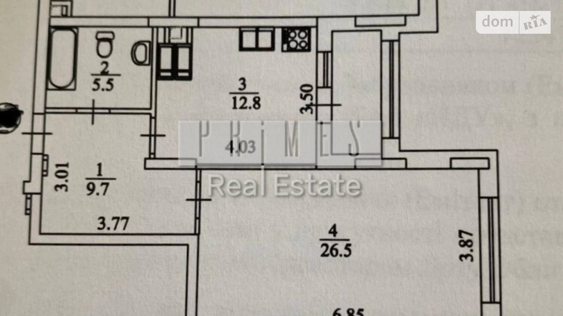 Продається 2-кімнатна квартира 58 кв. м у Києві, вул. Андрія Верхогляда(Драгомирова), 1-20А