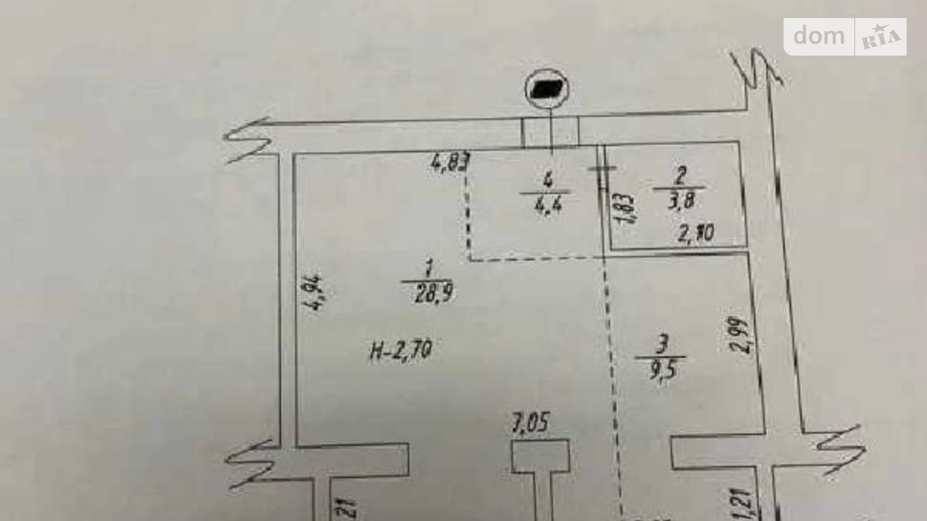 Продається 1-кімнатна квартира 47 кв. м у Харкові, вул. Клочківська, 93