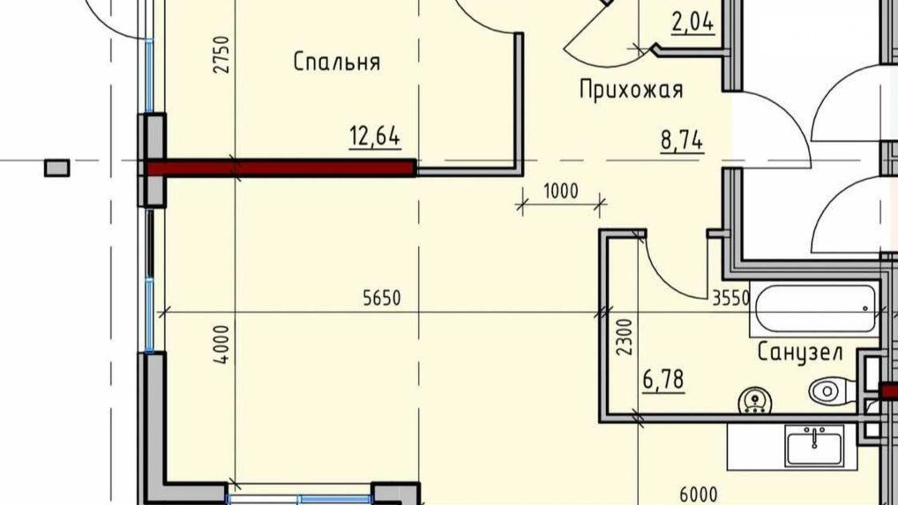 Продається 3-кімнатна квартира 90 кв. м у Одесі, вул. Дачна, 28