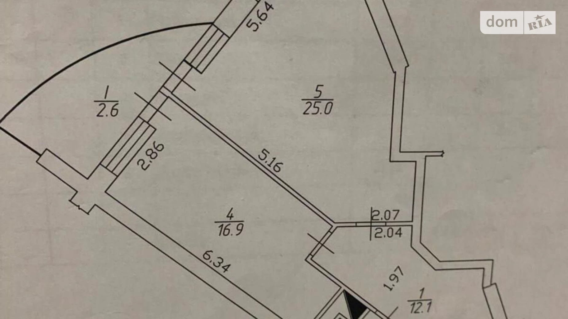 Продається 1-кімнатна квартира 63 кв. м у Києві, пров. Лабораторний