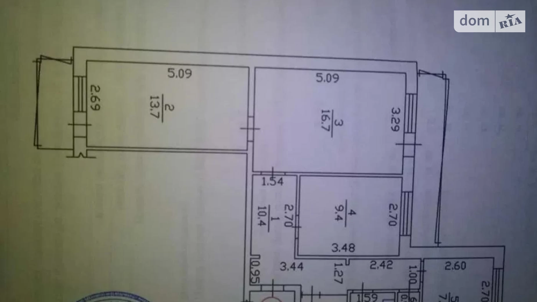 Продається 3-кімнатна квартира 67 кв. м у Кременчуку, мас. 101-й Квартал, 12