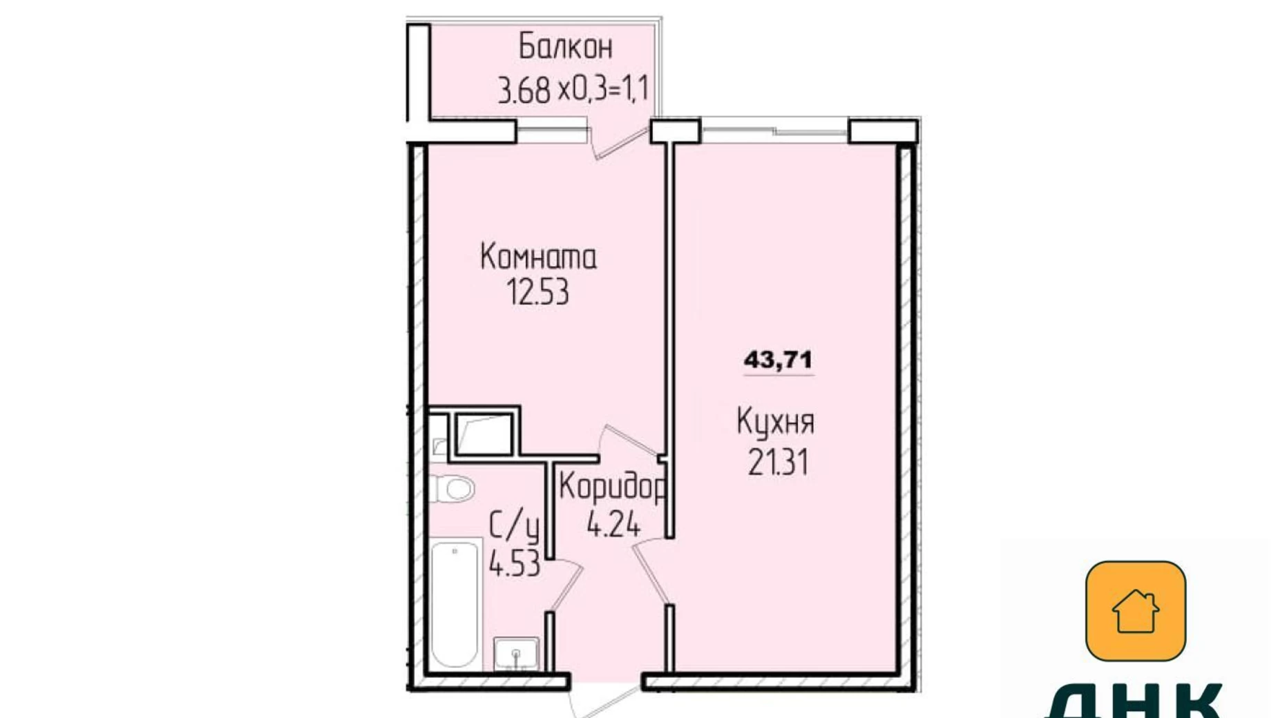 Продается 1-комнатная квартира 44 кв. м в Одессе - фото 2