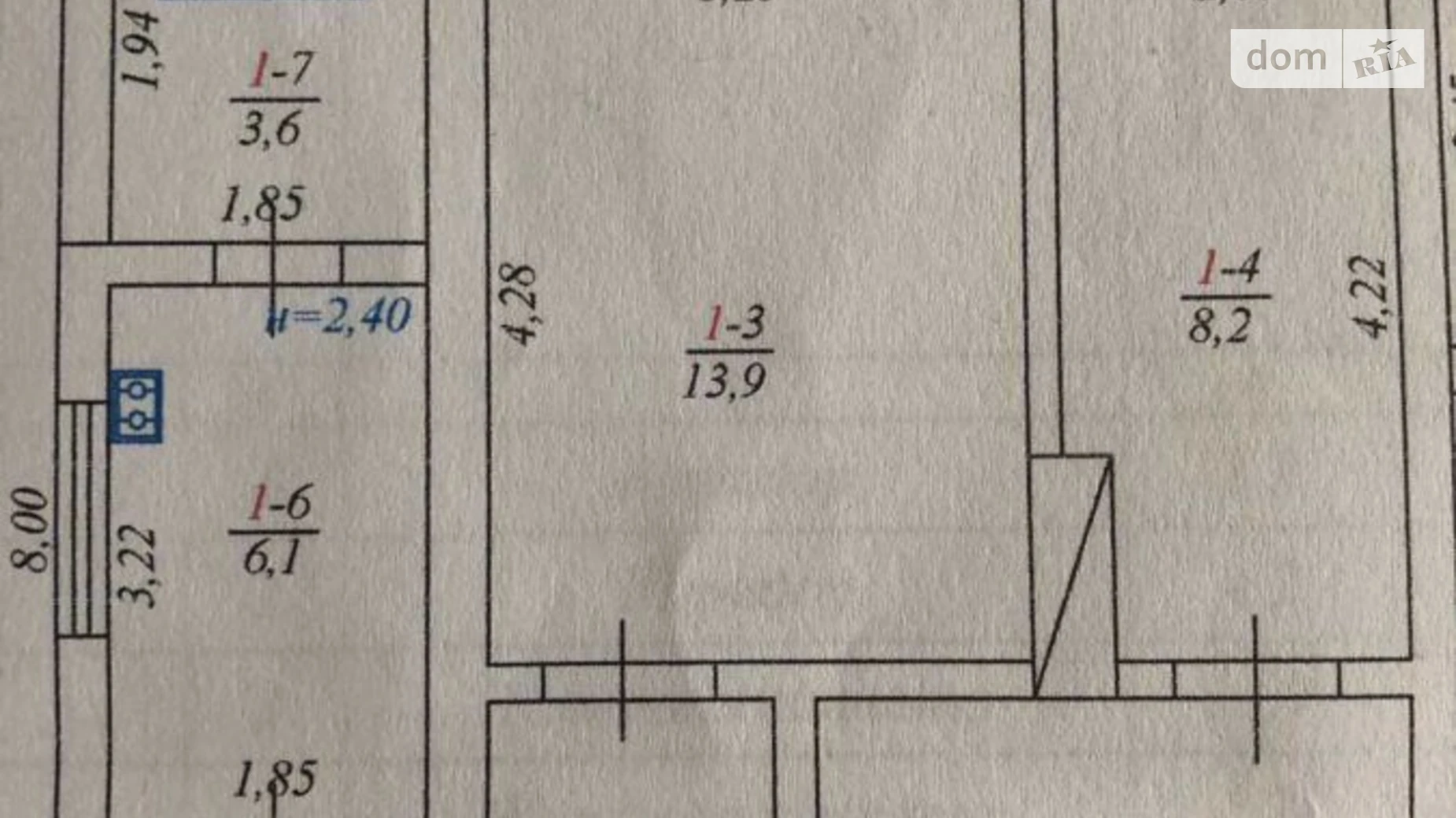 Продается одноэтажный дом 65.5 кв. м с садом, цена: 30000 $ - фото 2