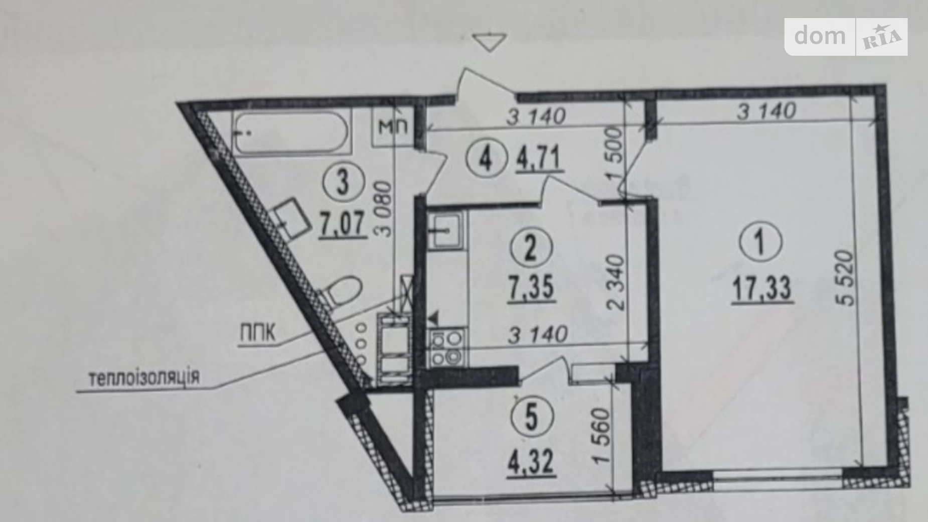 Продается 1-комнатная квартира 39 кв. м в Киеве, ул. Милославская, 18 - фото 5