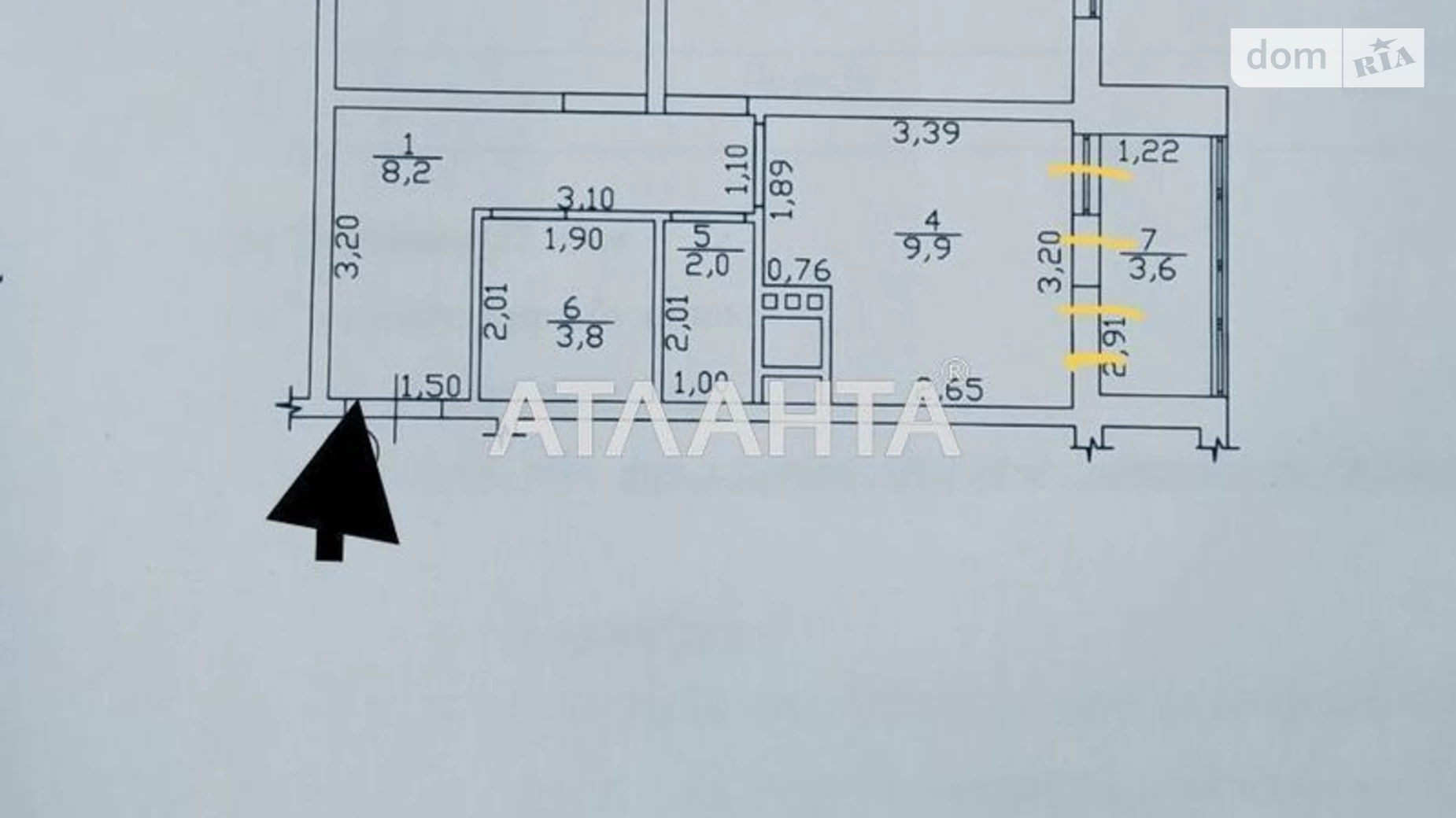 Продається 2-кімнатна квартира 62.5 кв. м у Одесі, вул. Люстдорфська дорога, 140/1 - фото 4