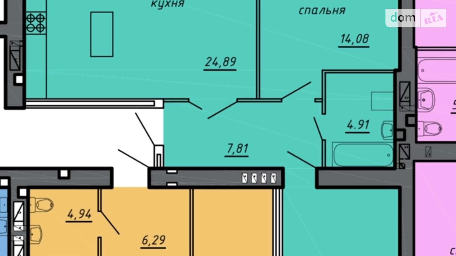 2-кімнатна квартира 74 кв. м у Тернополі, вул. 15-го Квітня - фото 2