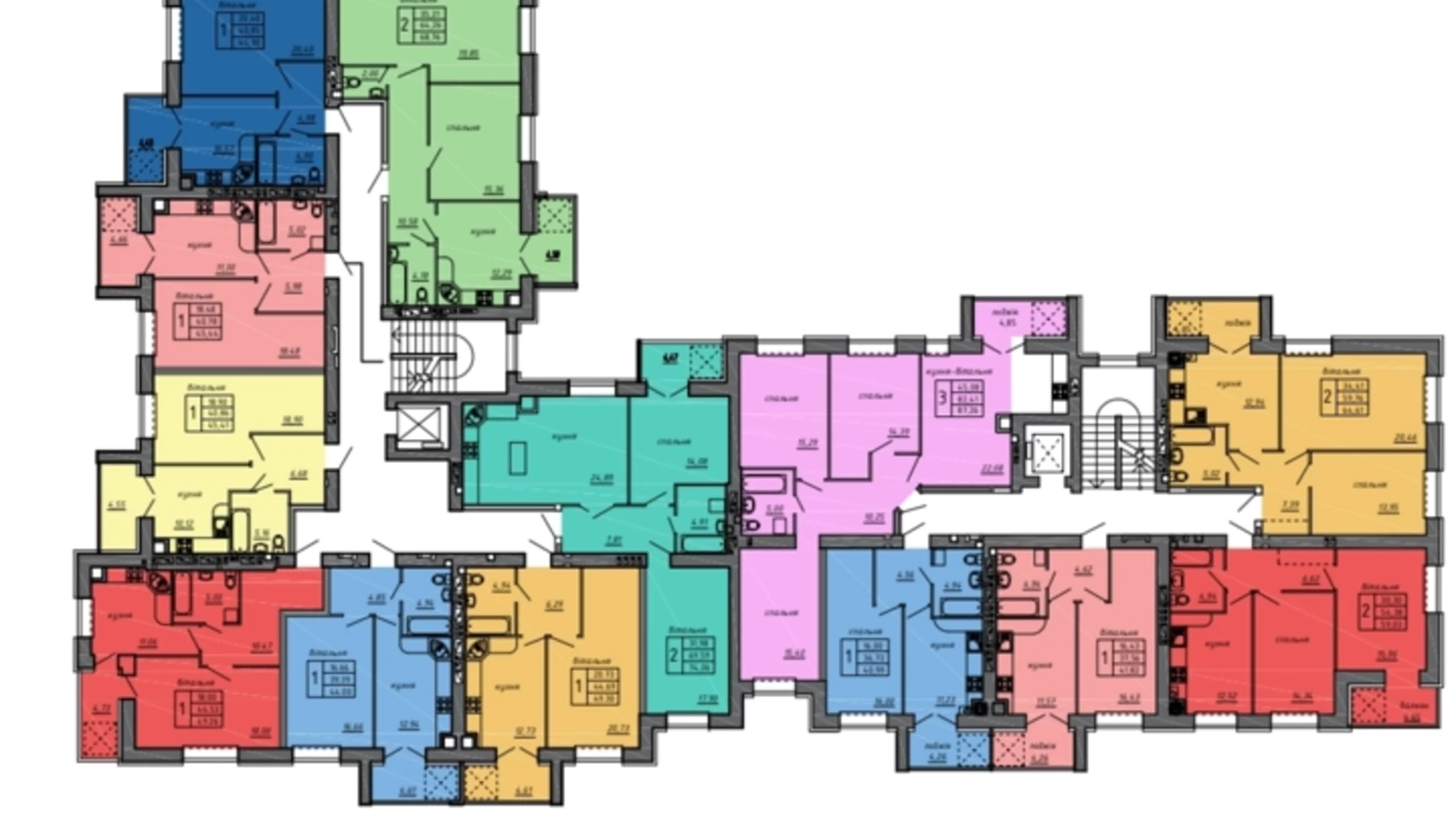 2-комнатная квартира 65 кв. м в Тернополе, цена: 1462500 грн - фото 5