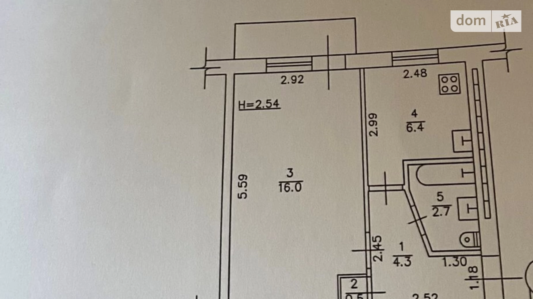 Продається 1-кімнатна квартира 31 кв. м у Одесі, вул. Івана і Юрія Лип