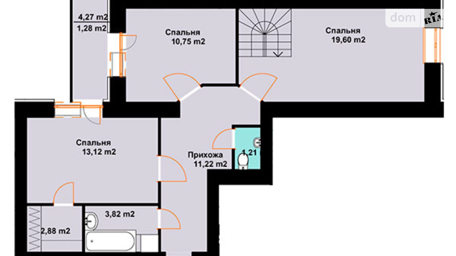 Продається 5-кімнатна квартира 128.3 кв. м у Чорткові, вул. Млинарська, 14