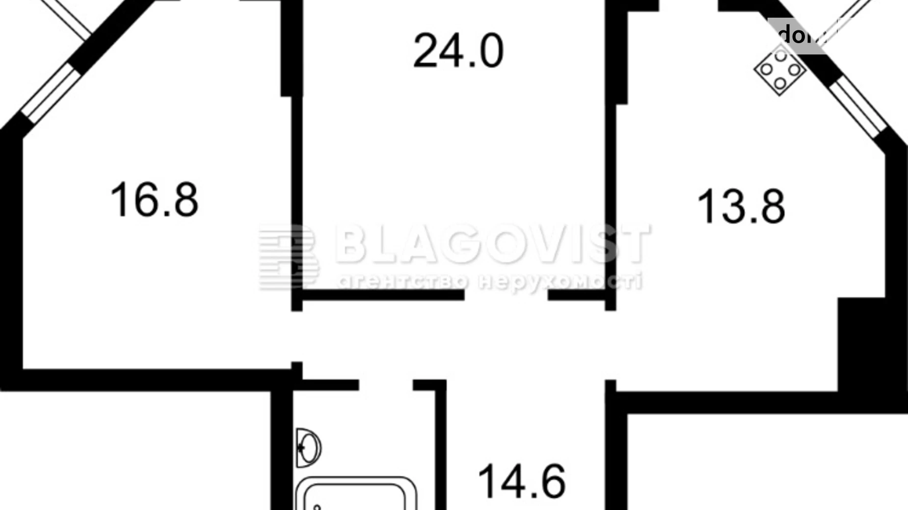Продается 2-комнатная квартира 79.5 кв. м в Киеве, ул. Уинстона Черчилля(Красноткацкая), 43 - фото 2