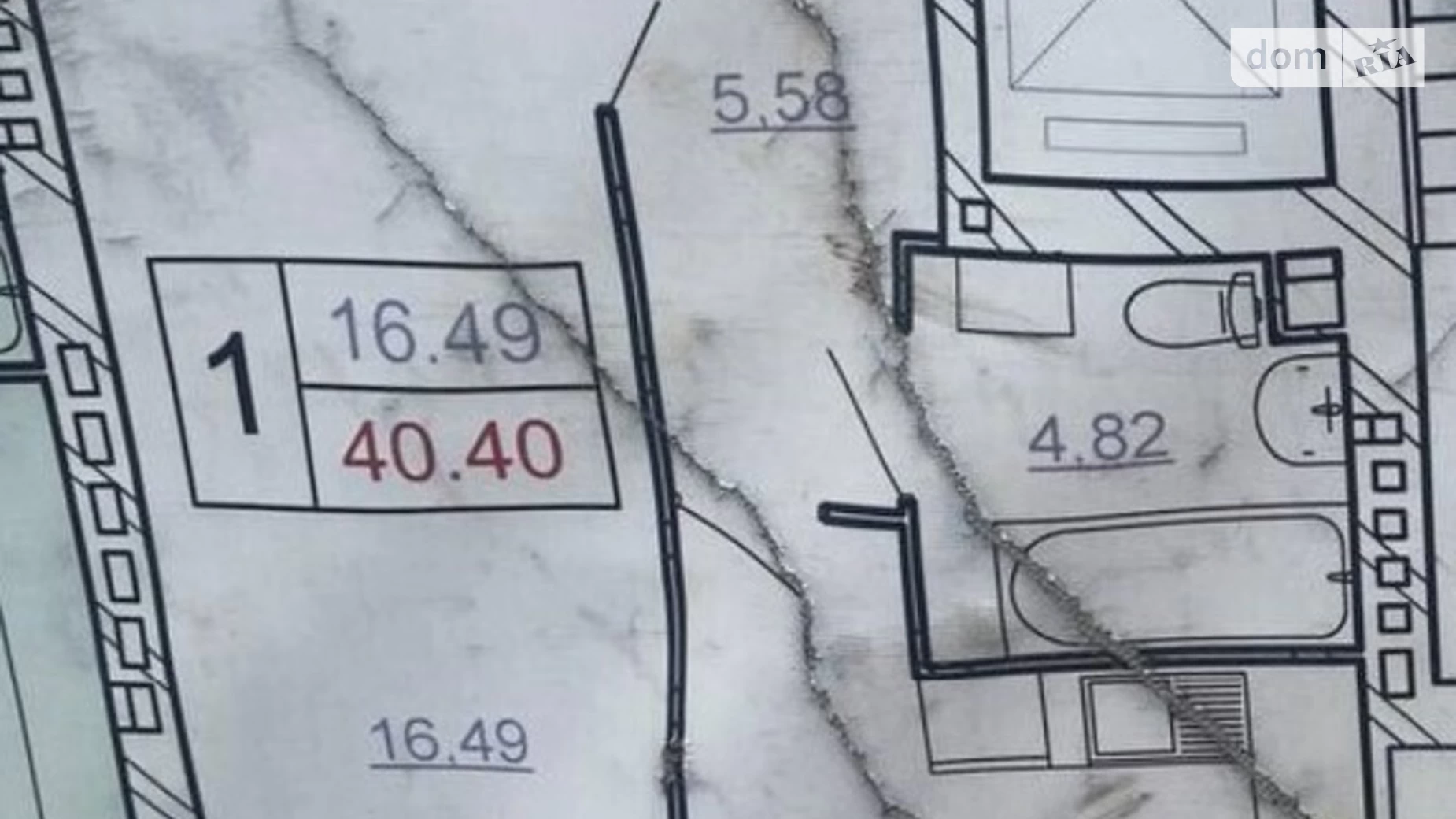 Продається 1-кімнатна квартира 40.3 кв. м у Хмельницькому, Вінницьке шосе, 1/8 - фото 5