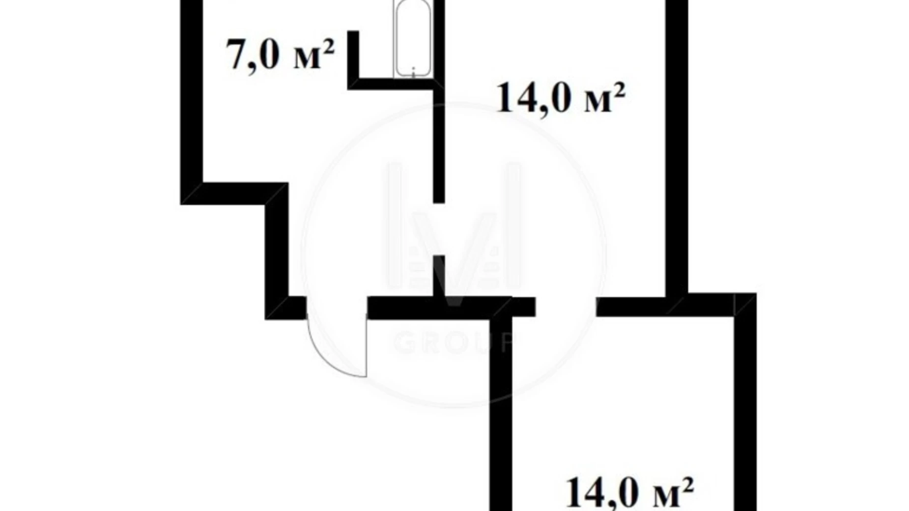 Продается 2-комнатная квартира 44 кв. м в Киеве, бул. Тараса Шевченко, 2