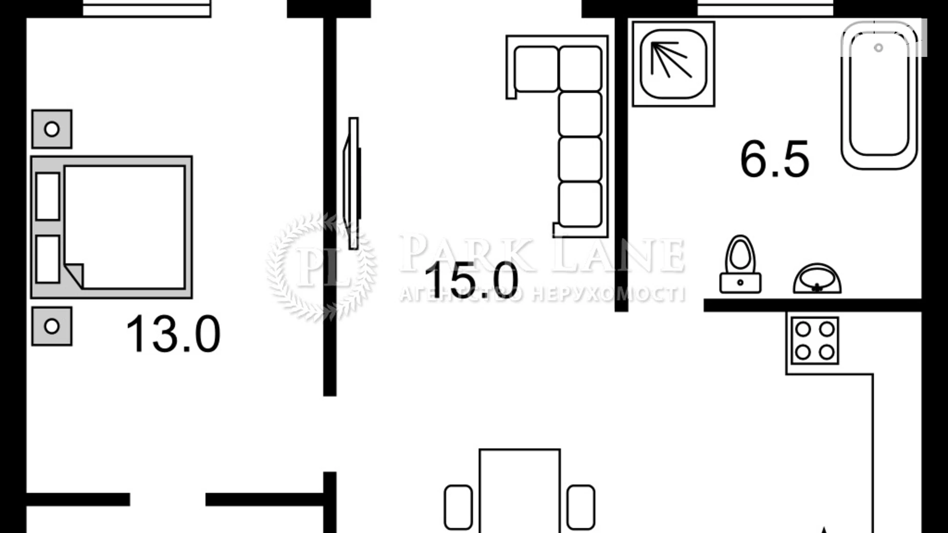 Продается 2-комнатная квартира 44.7 кв. м в Киеве, ул. Большая Васильковская, 45