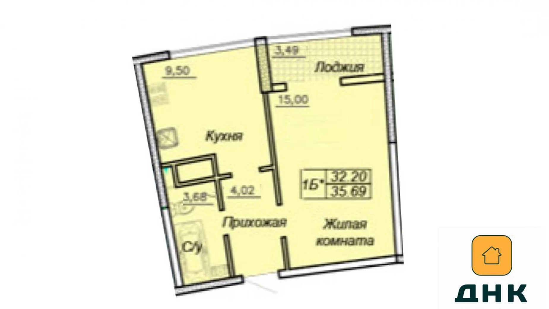 Продається 1-кімнатна квартира 37 кв. м у Одесі