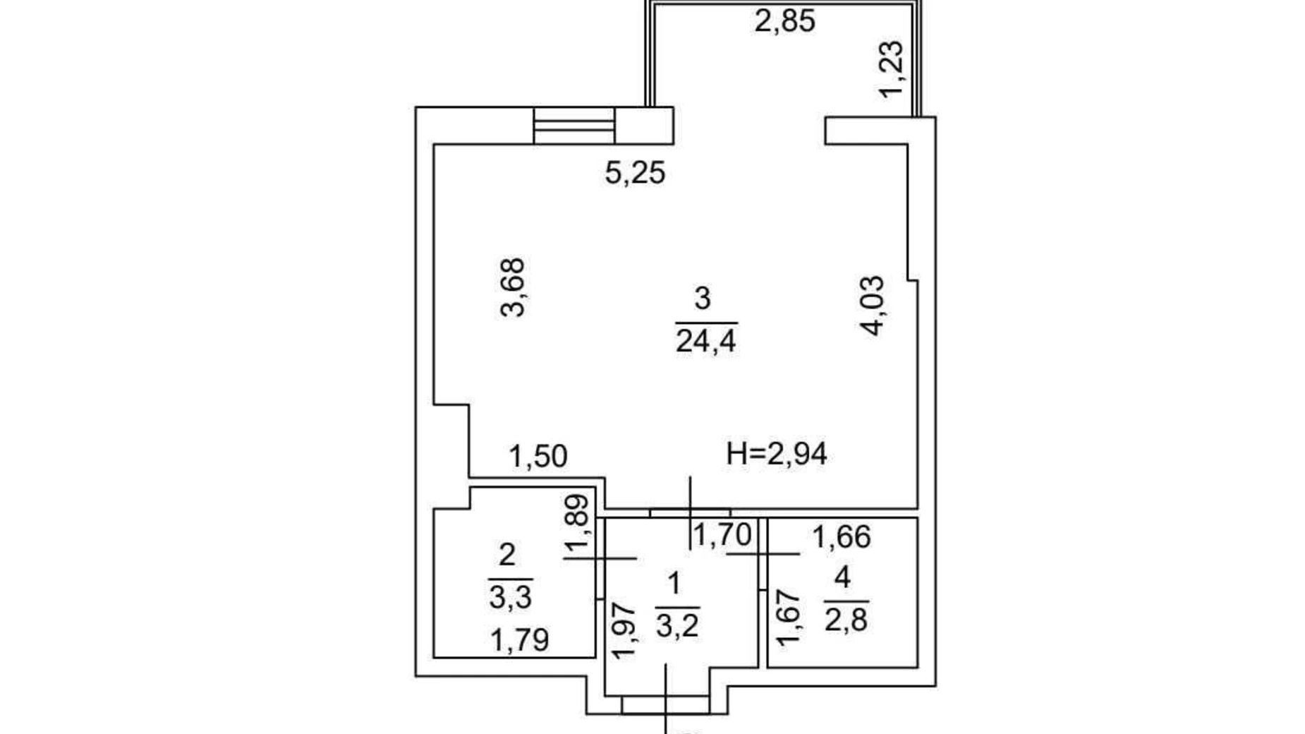 Продается 1-комнатная квартира 34 кв. м в Одессе, пер. Среднефонтанский, 3