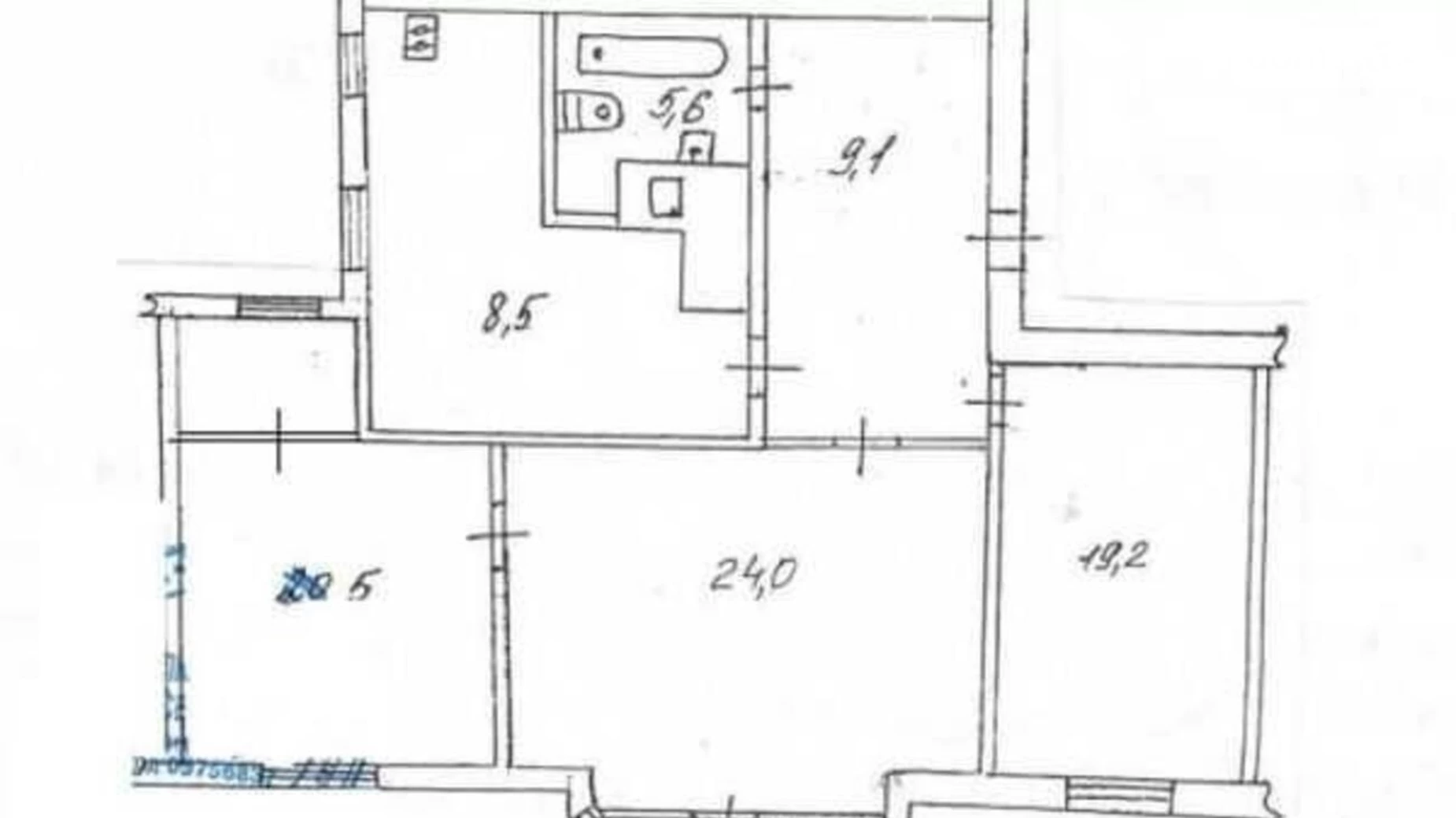 Продается 3-комнатная квартира 90 кв. м в Киеве, ул. Ивана Мазепы, 3