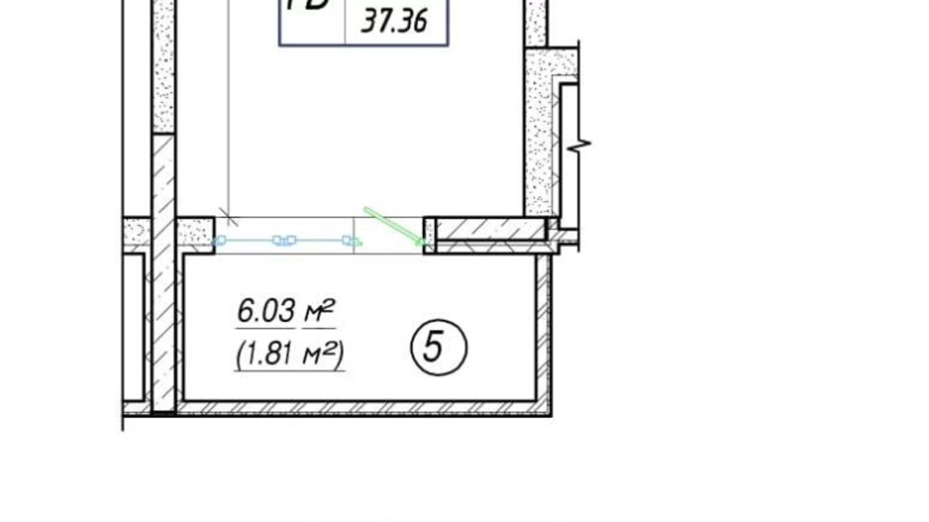 Продается 1-комнатная квартира 37 кв. м в Киеве, ул. Полесская, 4