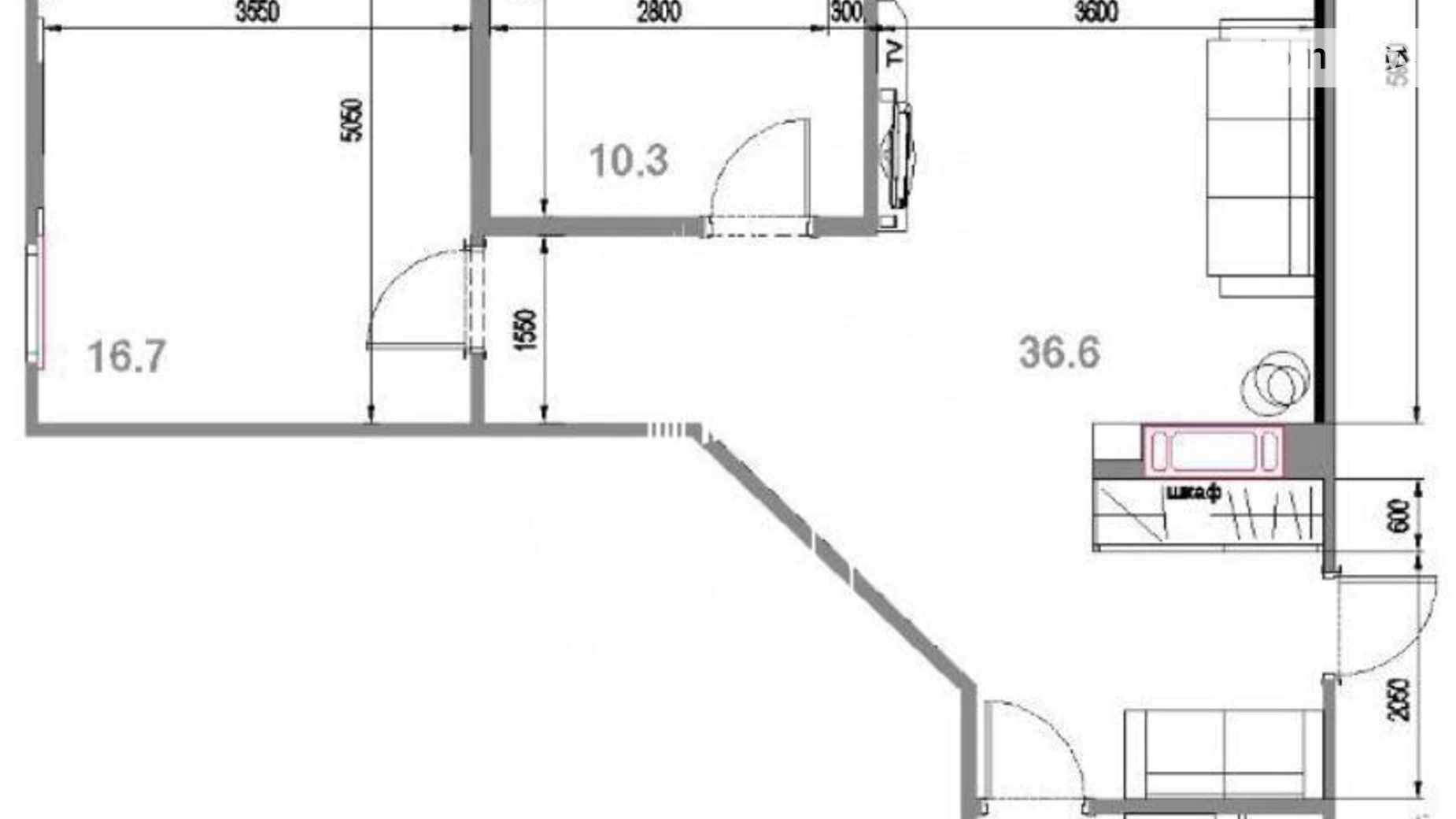 Продается 3-комнатная квартира 71.4 кв. м в Киеве, ул. Елены Пчилки, 6