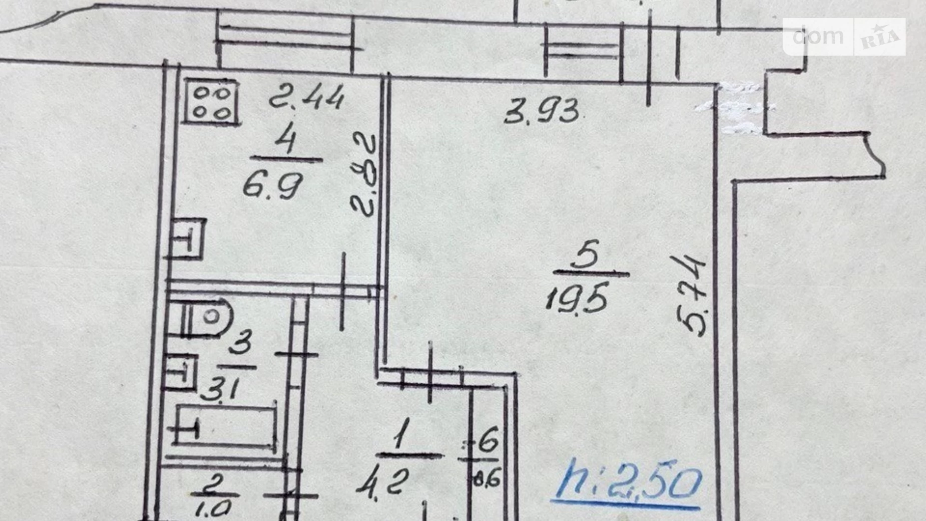 Продается 1-комнатная квартира 37.9 кв. м в Сумах, ул. Сера Ивана