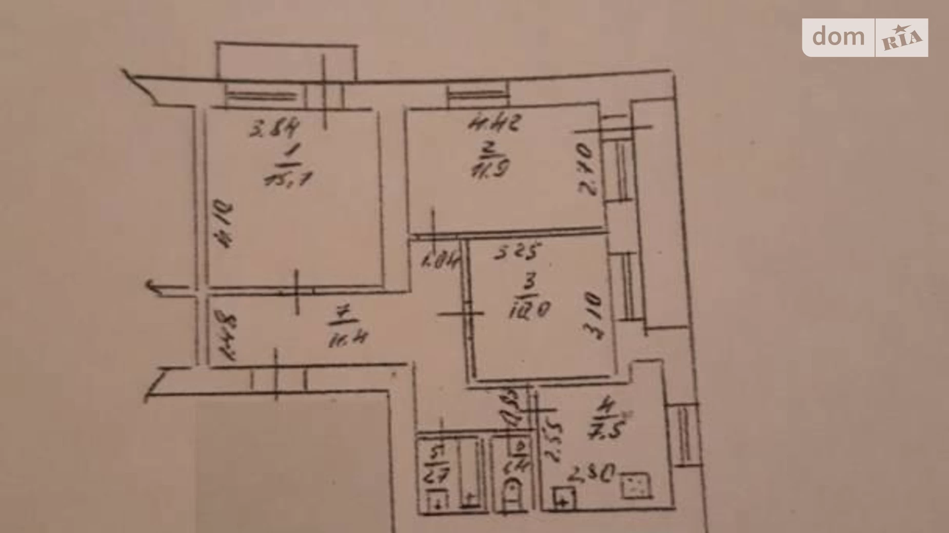 Продается 3-комнатная квартира 66 кв. м в Одессе, ул. Бабаджаняна Маршала