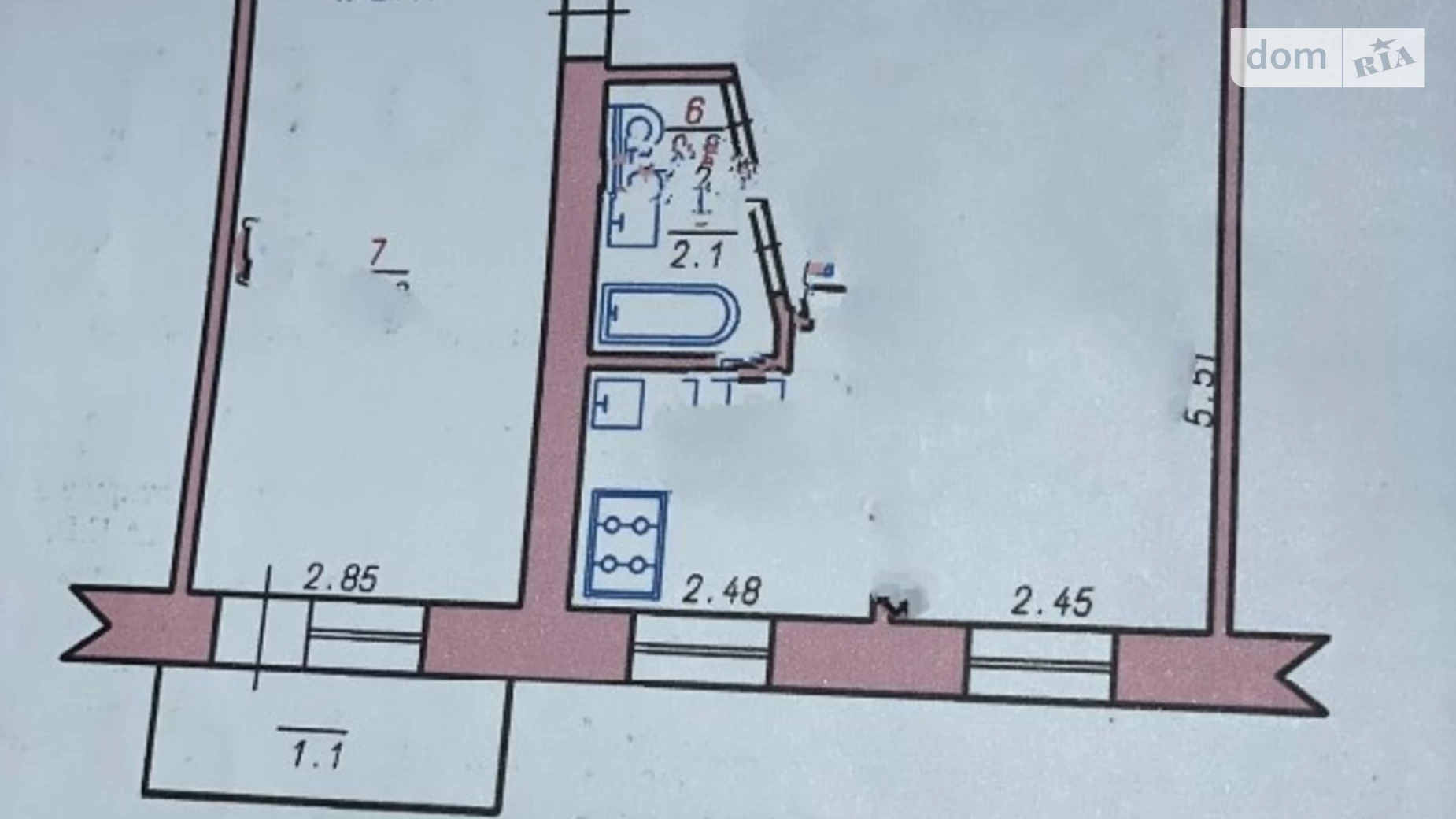 Продается 2-комнатная квартира 43.5 кв. м в Хмельницком, ул. Романа Шухевича(Курчатова), 3 - фото 4