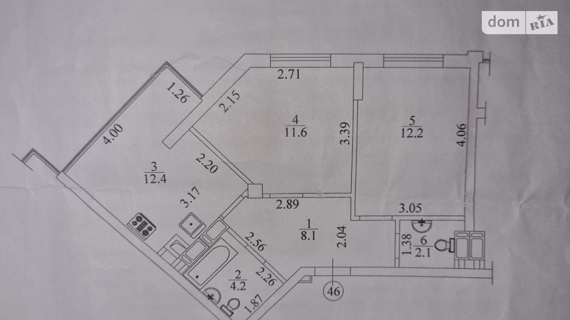 Продається 2-кімнатна квартира 58 кв. м у Ірпені, вул. Юрія Мушкетика(Натана Рибака), 25В