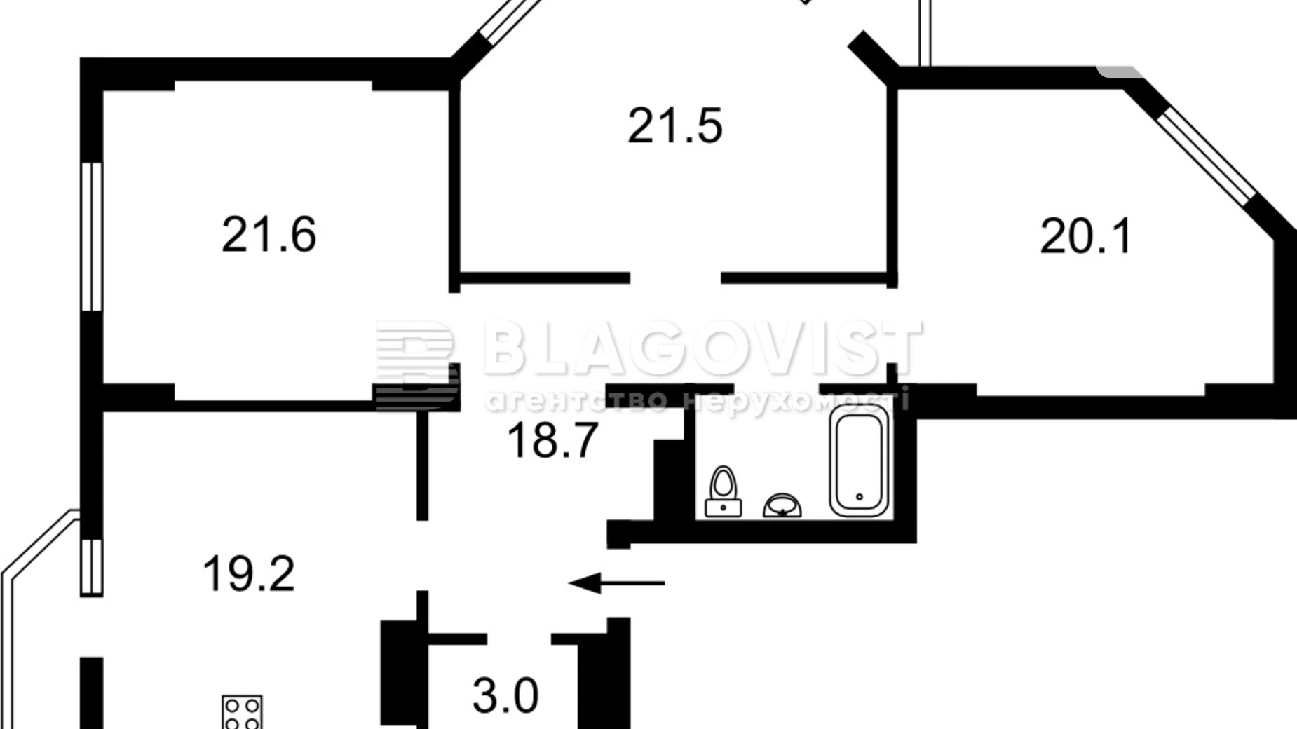 Продается 3-комнатная квартира 111.3 кв. м в Киеве, ул. Александра Мишуги, 8