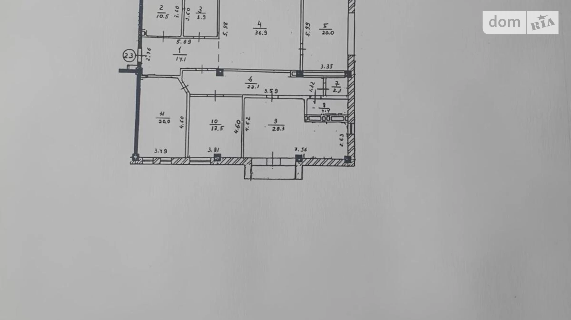 Продається 5-кімнатна квартира 190 кв. м у Києві, вул. Пирогова, 6А