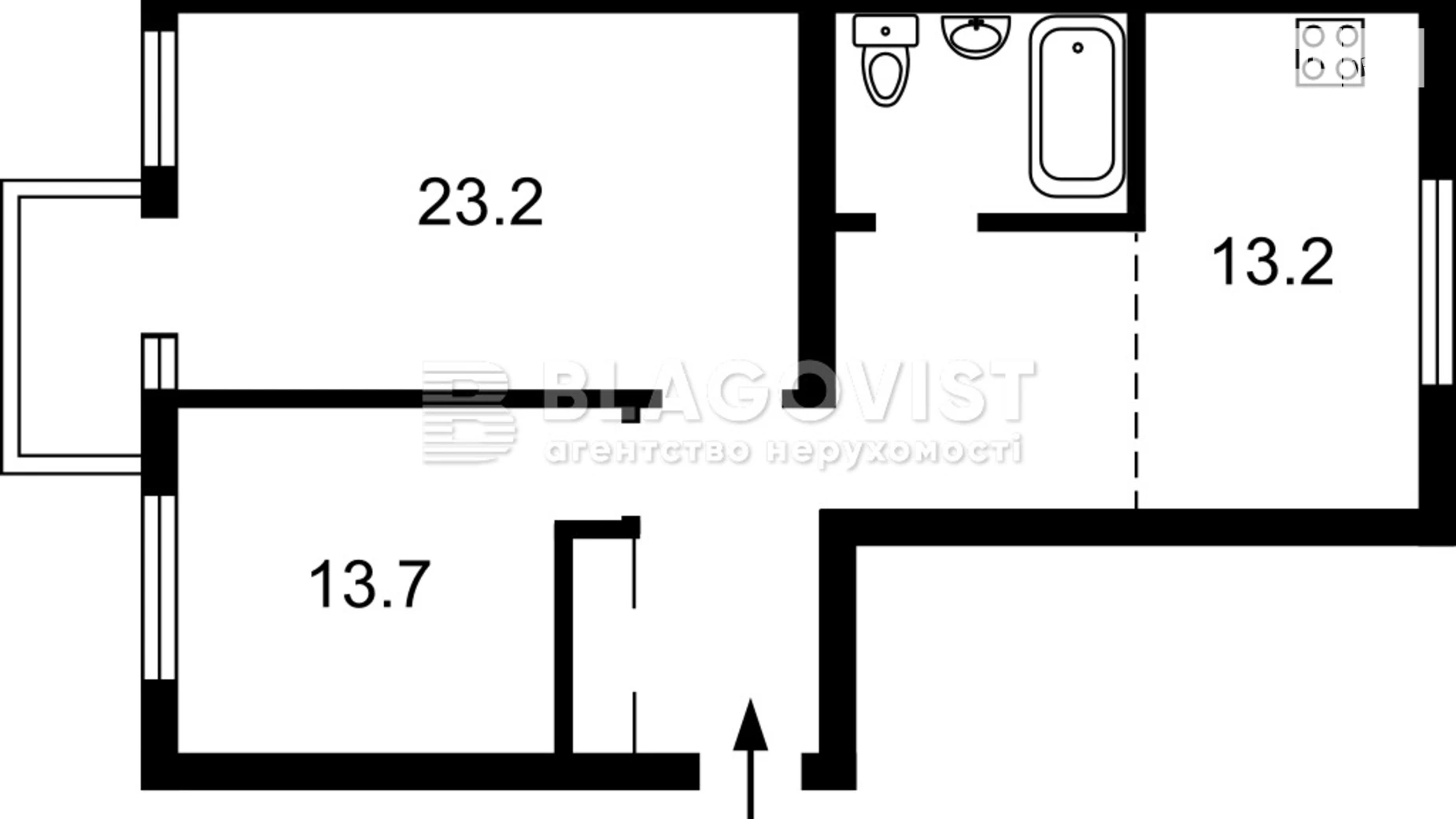 Продается 3-комнатная квартира 67 кв. м в Киеве, спуск Печерский, 19 - фото 2