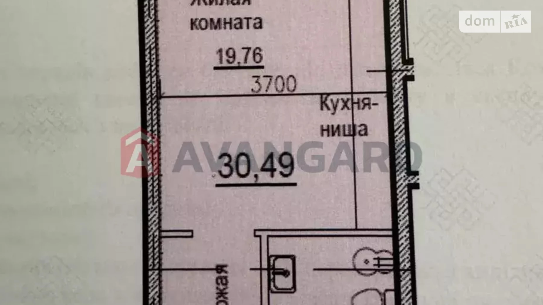 Продается 1-комнатная квартира 30 кв. м в Днепре, ул. Набережная Победы, 7