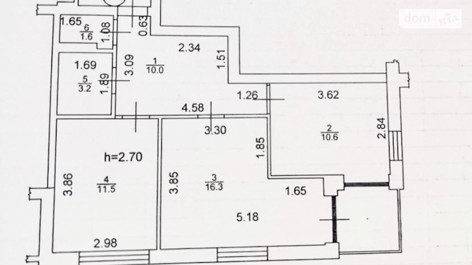 Продається 2-кімнатна квартира 54 кв. м у Ірпені, вул. Університетська, 3