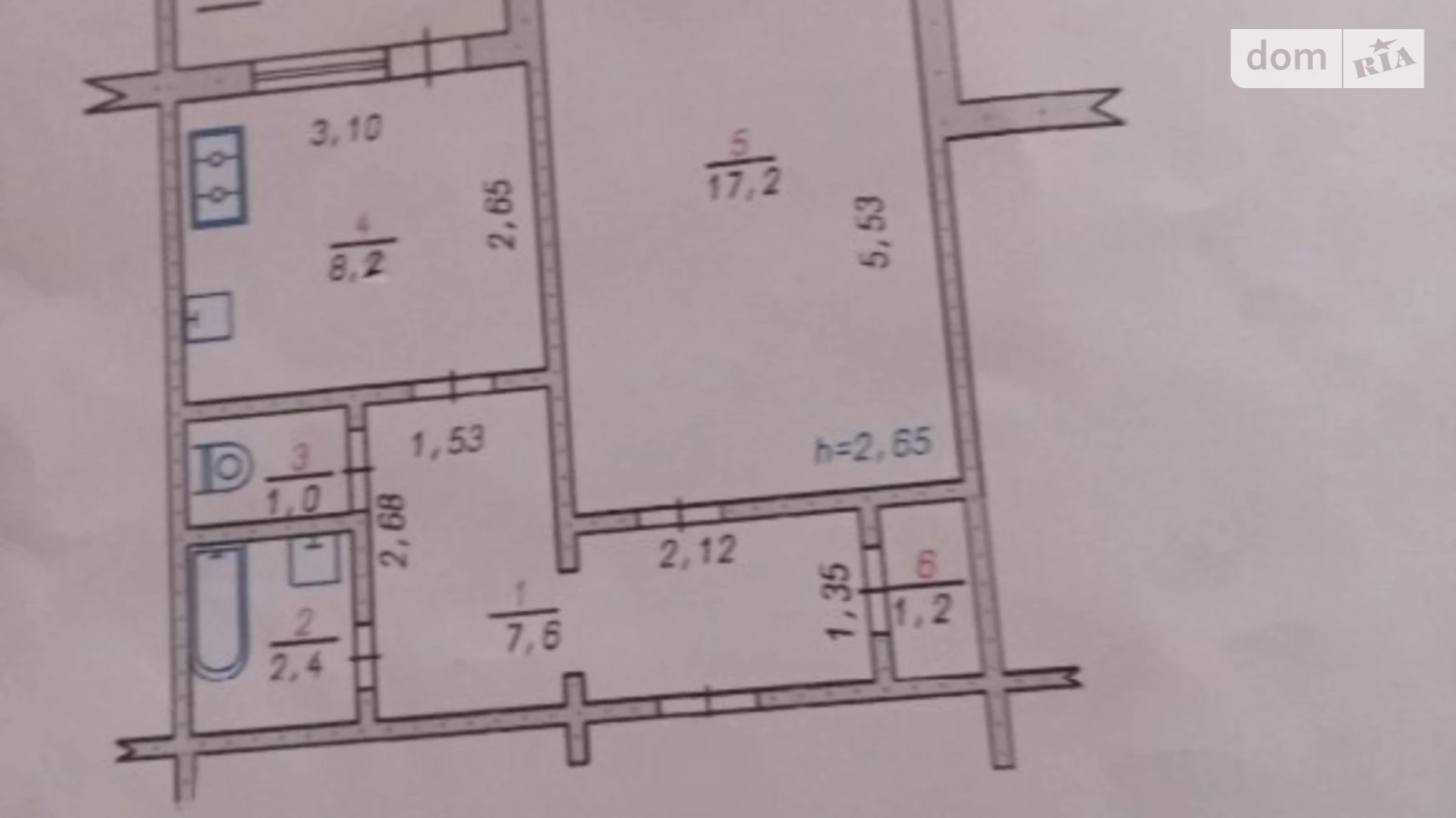 Продается 1-комнатная квартира 40 кв. м в Хмельницком, цена: 26999 $ - фото 2