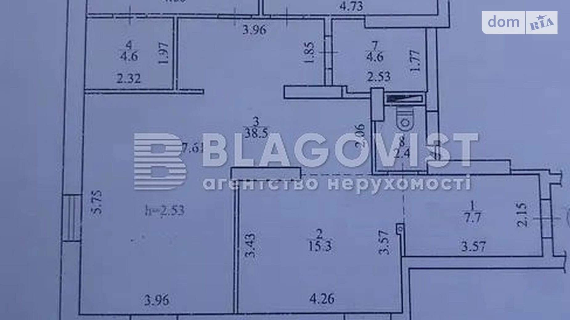 Продається 3-кімнатна квартира 109.4 кв. м у Києві, вул. Осіння, 33