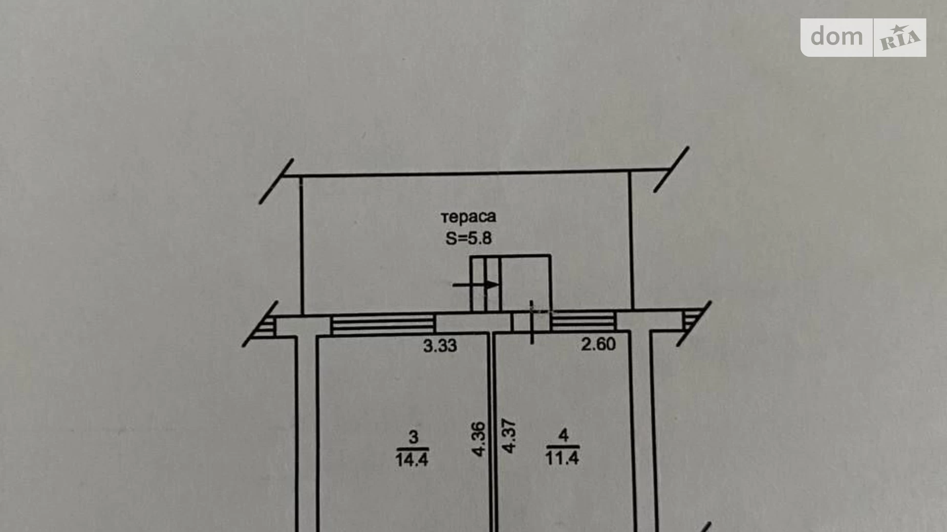 Продается 1-комнатная квартира 43 кв. м в Святопетровское, ул. Богдана Хмельницкого