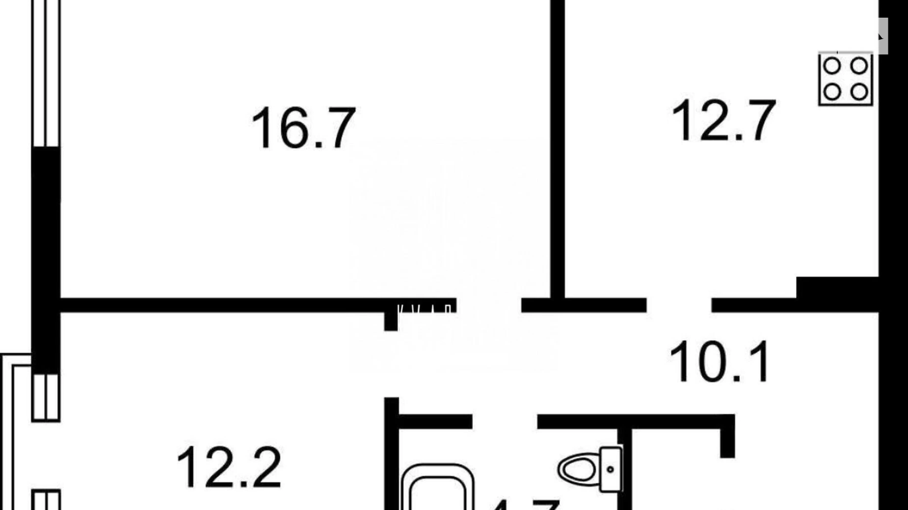 Продается 2-комнатная квартира 61 кв. м в Киеве, ул. Семьи Кульженков, 31А