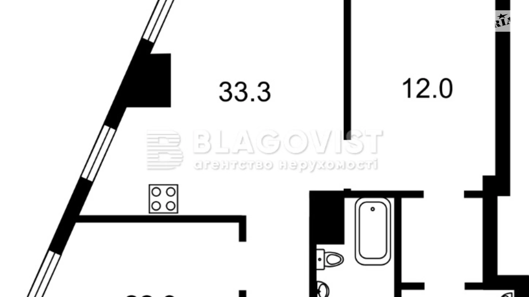 Продается 2-комнатная квартира 69 кв. м в Киеве, просп. Голосеевский(40-летия Октября), 78-2