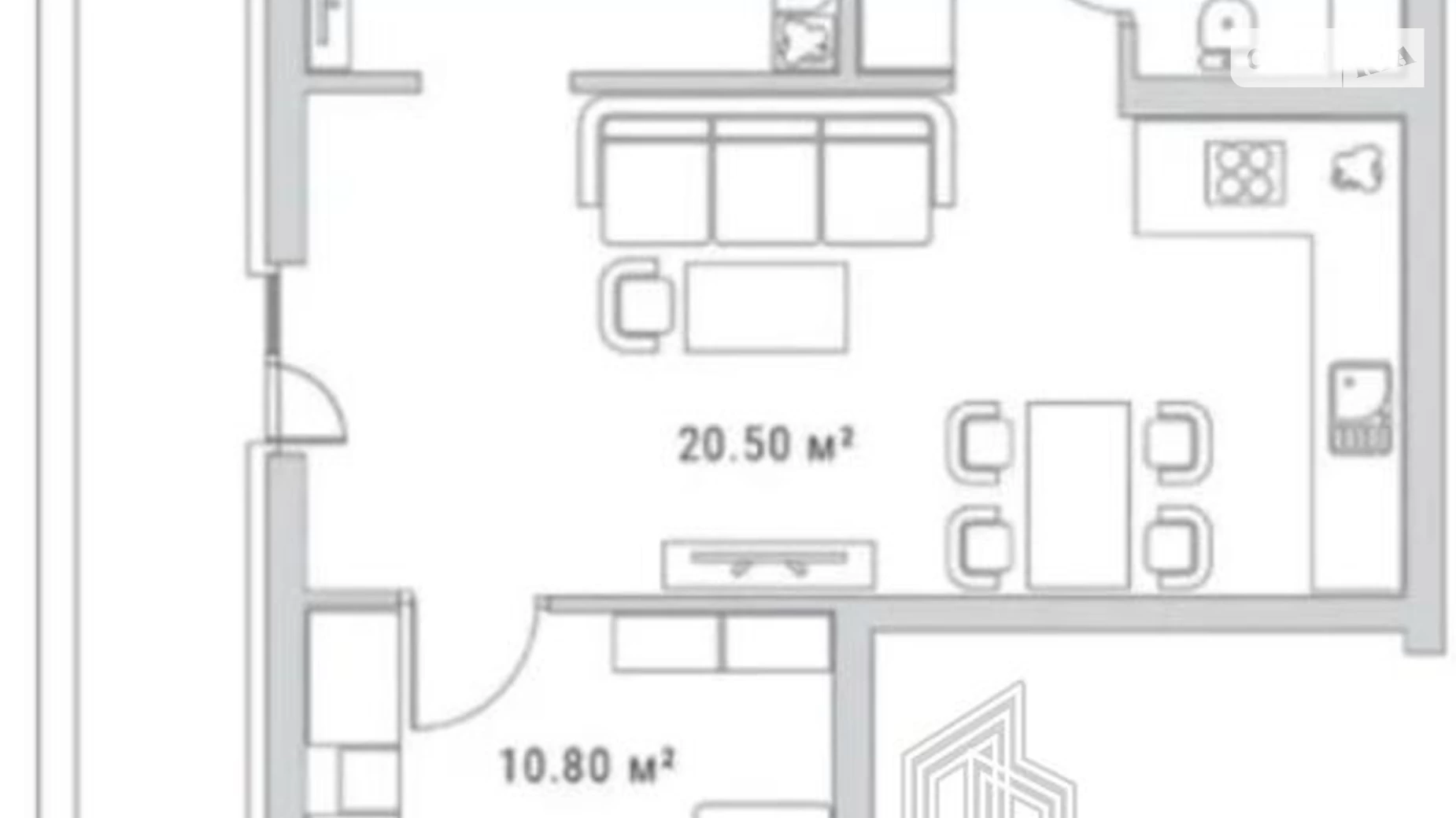 Продается 2-комнатная квартира 55 кв. м в Киеве, ул. Васильковская, 100А