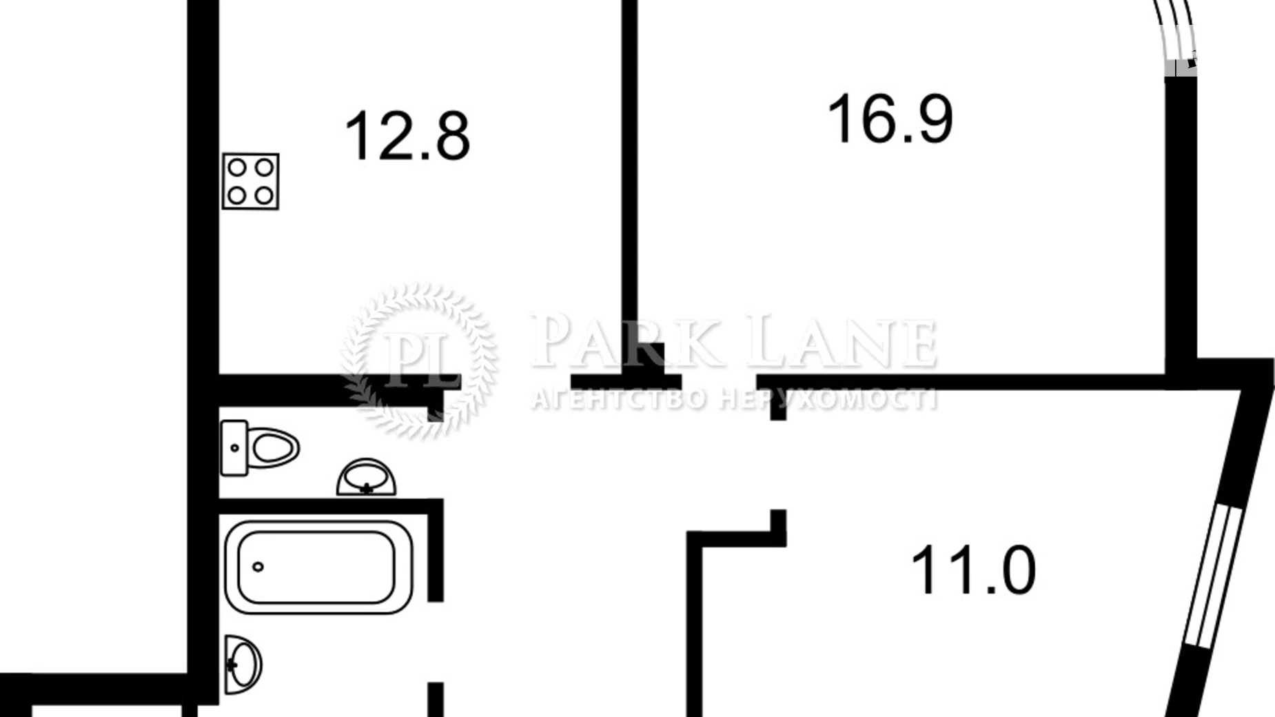 Продается 2-комнатная квартира 62 кв. м в Киеве, ул. Каховская, 60