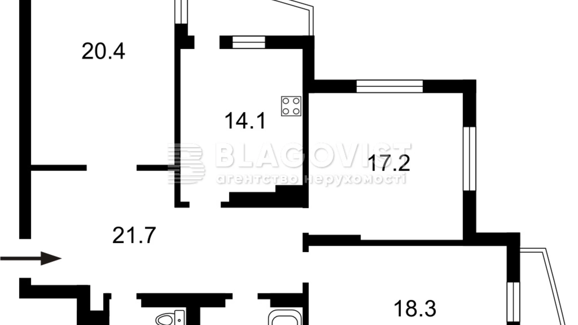 Продается 3-комнатная квартира 115 кв. м в Киеве, ул. Голосеевская, 13А - фото 2