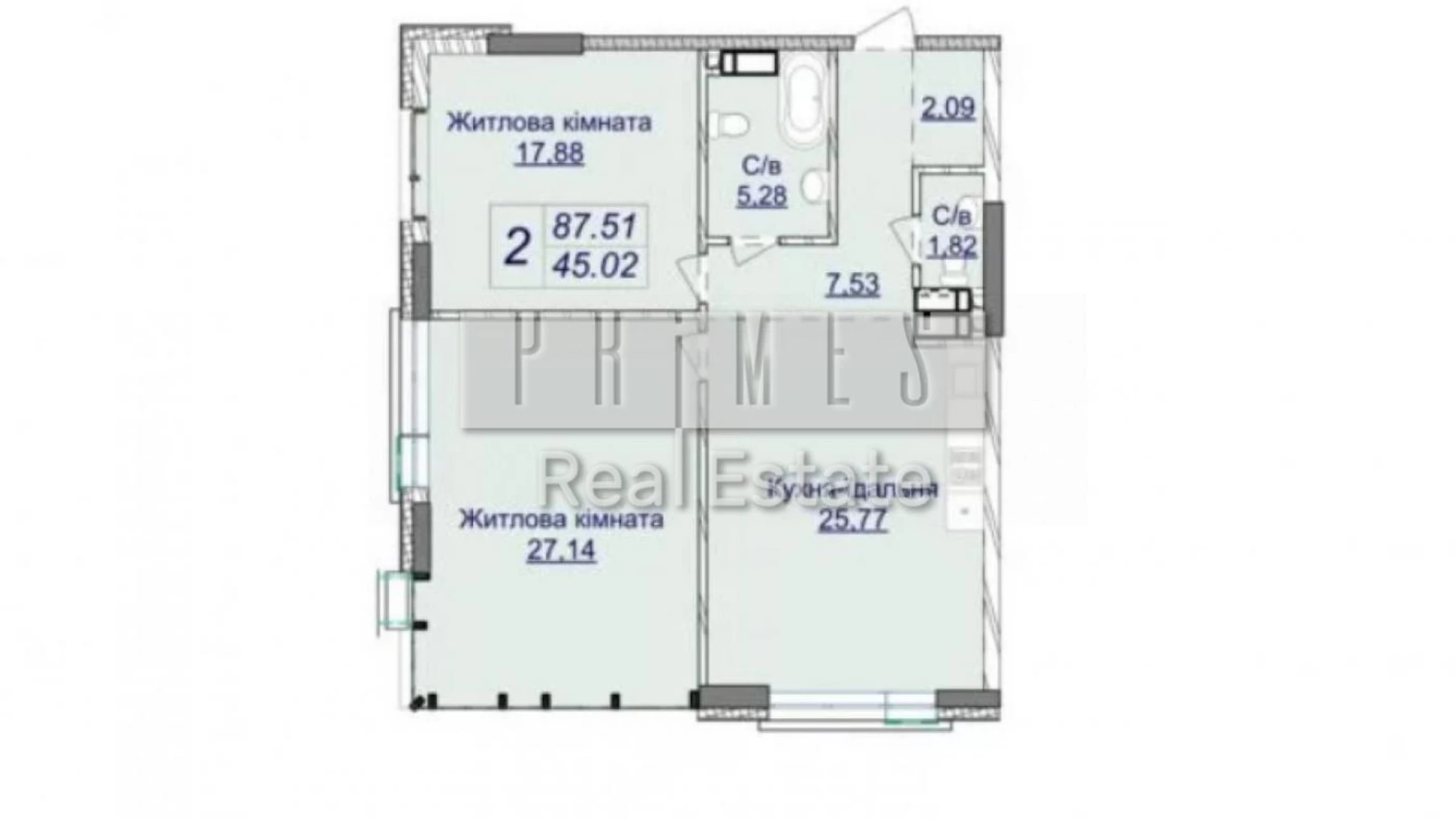 Продается 2-комнатная квартира 88 кв. м в Киеве, ул. Андрея Верхогляда(Драгомирова), 3