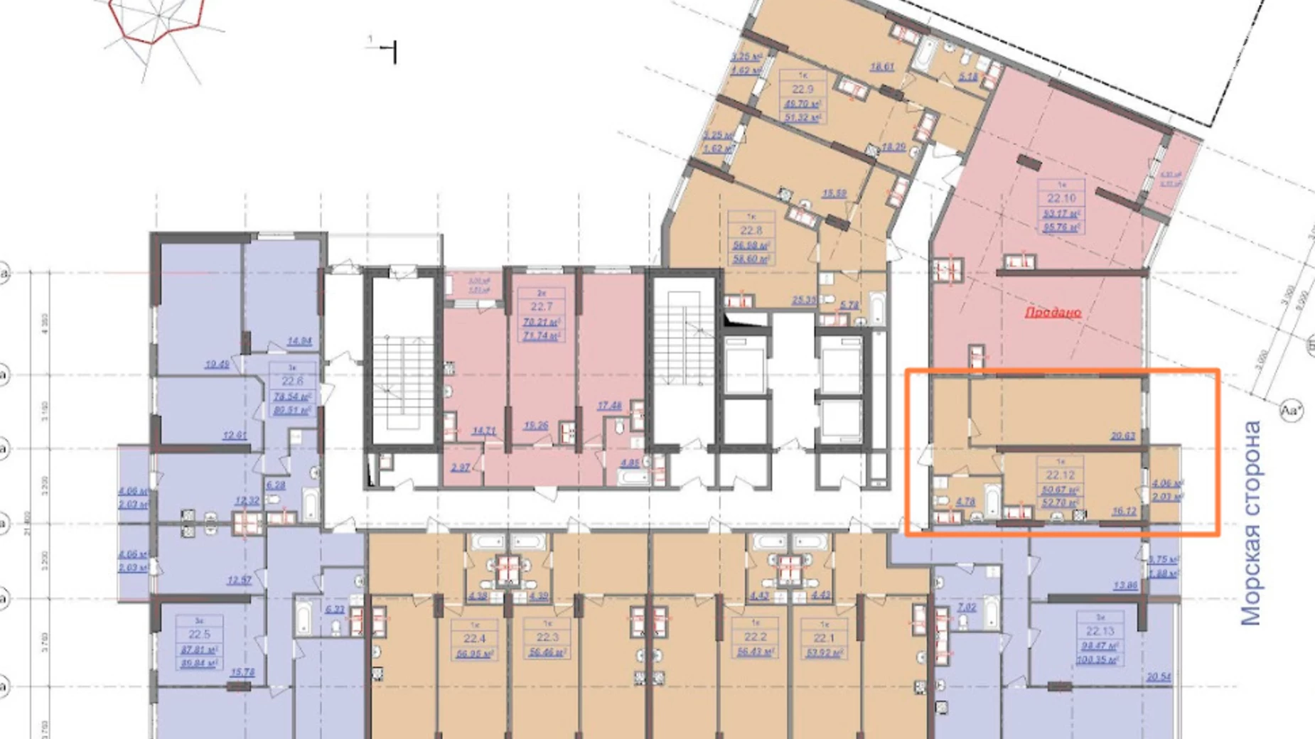 Продается 1-комнатная квартира 52.7 кв. м в Одессе, ул. Дача Ковалевского - фото 3