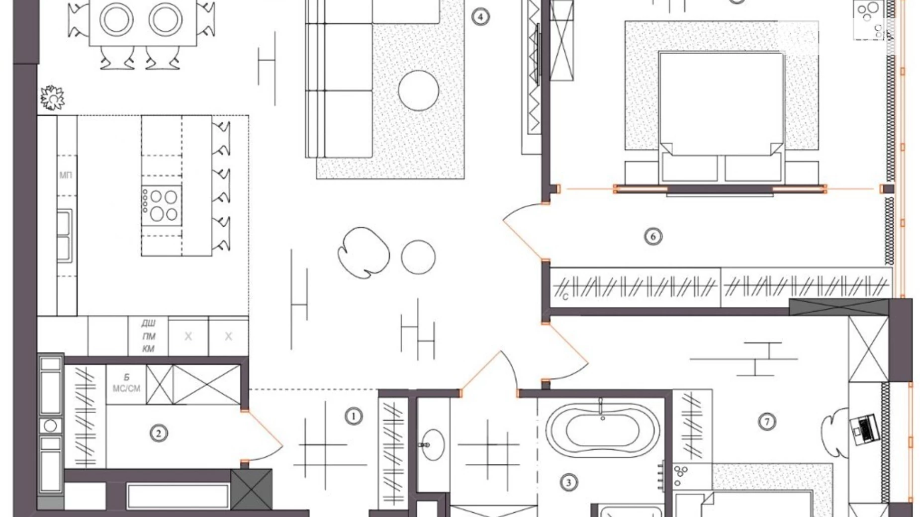 Продается 3-комнатная квартира 109 кв. м в Киеве, ул. Андрея Верхогляда(Драгомирова), 1-20А